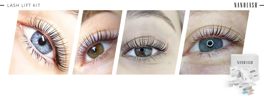 before and after lash lift nanolash